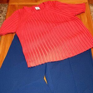 CAbi Red Crew Neck Sweater